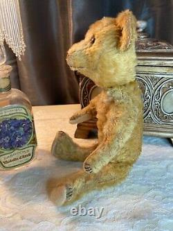 10.5 1910s IDEAL AMERICAN TEDDY BEAR GOLD MOHAIR ALL ORIGINAL AND ADORED