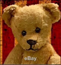 10 Antique American 1905-07 Early Ideal Teddy Bear Mohair, Straw, All Original