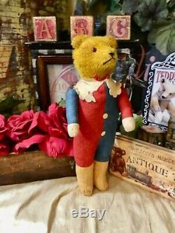 11 ANTIQUE 1920s-30s GUSTAV FORSTER  GERMAN TEDDY BEAR, PIN JOINTED ARMS