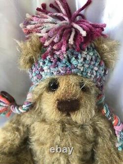 11 Brandie Artist Teddy Bear Curly Matted Mohair by Donna Hager OOAK 2013