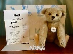 11 STEIFF CLUB TEDDY BEAR 1911 VERSION EAN 421174, ALL IDs, BOX, CERTIFICATE