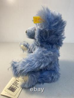 11 Steiff Blue Mohair Classic Teddy Bear W Working Squeaker 005060