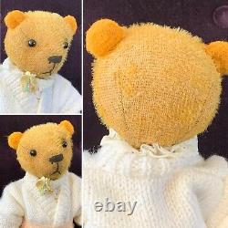 12 Antique German 1920-30 Golden Mohair Teddy Bear Jill - A cute little girl