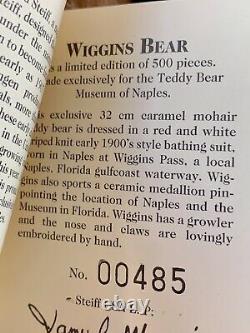 12 Steiff Mohair Wiggins Bear 665158 Made for The Naples Teddy Bear Museum