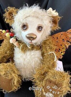 13'titania' Mohair /porcelain Artist Teddy Bear By Jo Bears Ooak Fairy Bear