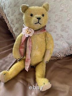 14 Antique German 1920s -1930s Golden Mohair Teddy Bear Andy- Super Cute