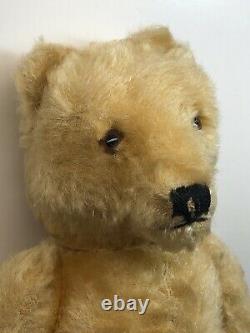 14 Vintage Steiff Teddy Bear Golden Yellow Mohair 1950s Jointed Teddy #U