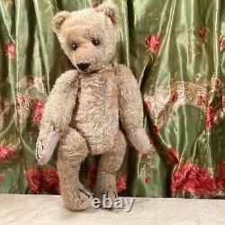 15ANTIQUE 1900s EARLY AMERICAN IDEAL TEDDY BEAR