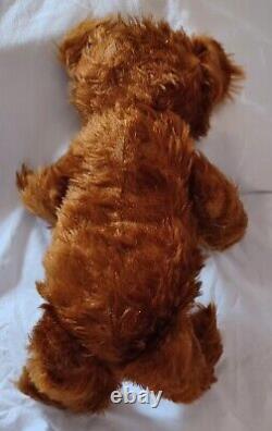 16EARLY AMERICAN ANTIQUE approx 1907 IDEAL TEDDY BEAR MOHAIR EXCELSIOR STUFFED