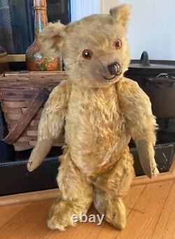 16 ANTIQUE 1930s FARNELL TEDDY BEAR WITH GOLD MOHAIR