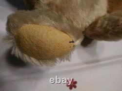 17 ANTIQUE MOHAIR TEDDY BEAR, OLD BEAR, OLD TOY 1920s SHOE BUTTON EYES