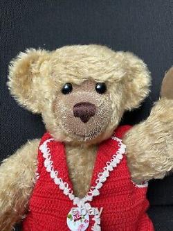 17 Antique Mohair Teddy Bear Full Body Jointed Large Germany Steiff Vintage