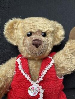 17 Antique Mohair Teddy Bear Full Body Jointed Large Germany Steiff Vintage