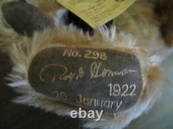 17 Hermann Mohair jointed Teddy Bear withgrowler Rolf. G. Hermann