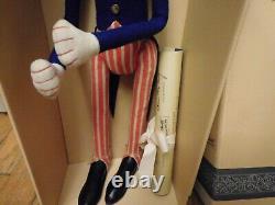 17 Steiff Witney Teddy Bear Uncle Sam Limited Doll MIB NRFB #17/1000