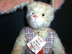 18 Hermann Teddy Original Bear Kasimir Limited Mohair Rabbit Toy NWT Signed