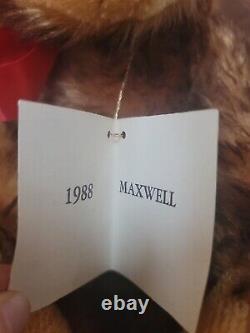 18 In handmade Mohair Teddy Bear by Artist Diane Gård. Maxwell 1988