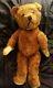 1900's 23 ANTIQUE BROWN /GOLD TOY MOHAIR EARLY HUMPBACK TEDDY BEAR