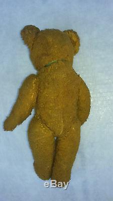 1900's 38 cm TALLl ANTIQUE BROWN /GOLD TOY MOHAIR EARLY TEDDY BEAR