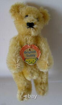 1950 Steiff Golden Mohair Original Teddy Bear Miniature jointed Chest TAG