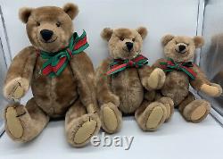 1983 Original Collectible Vintage Teddy Bears 16 12 10Chester Freeman Jointed