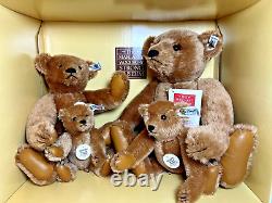 1984 Steiff Margaret Strong Cinnamon Teddy Bear Set