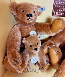 1984 Steiff Margaret Strong Cinnamon Teddy Bear Set