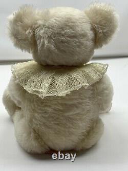 1984 Steiff Ophelia Teddy Bear White Mohair 16 Vintage #0225/42 with tags button
