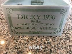 1985 Steiff Dicky Teddy Bear Mohair 13 Style #0172/32 tags/box