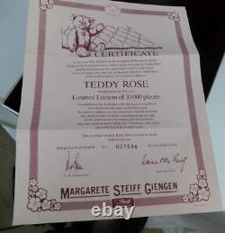 1987 STEIFF TEDDY ROSE 41cm 16 1925 REPLICA 0171/41 FULLY TAGGED #01546 COA BOX
