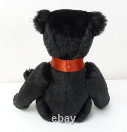1999 Club Edition Steiff Black Mohair Jointed Teddy Bear 420160 Free Ship