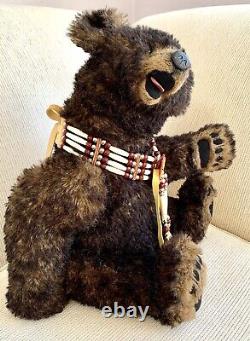 19.5'mato' Alpaca Mohair Teddy Bear Of Sherr-bears Ooak 6 -way Jointed Neck