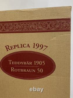 19 Steiff 1905 Replica Teddy Bear 404306 736/6000 Rotbraun Reddish Brown