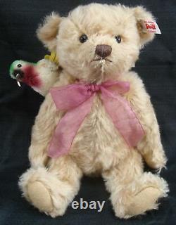 2015 STEIFF HUMMING ALONG LE 288/1500 JOINTED TEDDY BEAR WithPARROT 682865 WithTAGS