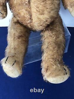 20 Vintage Antique English Teddy Bear Velvet Pads Mohair 1930s Jointed #U