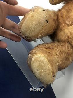 20 Vintage Antique English Teddy Bear Velvet Pads Mohair 1930s Jointed #U