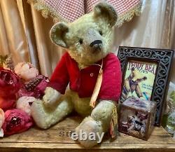 21 Ooak Teddy Bear'logan' New 1914 Series By Deb Beardsley/beardsley Bears