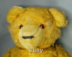 22 Antique German Steiff Gold Mohair Straw-stuffed Teddy Bear