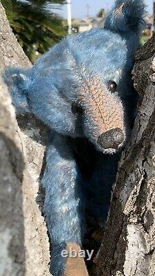 22 Mohair Artist Teddy Bear'Bleu' by Kathleen Wallace of Stier Bears OOAK