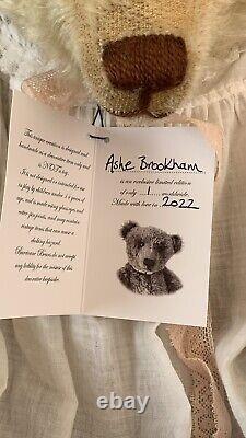 23 MOHAIR ARTIST TEDDY BEAR'ASHE BROOKHAM' by BARRICANE BEARS- UK. OOAK