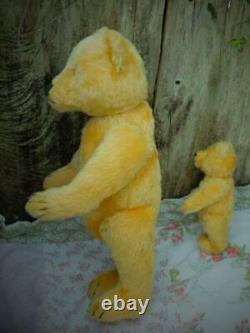 2 Adorable Old, Antique Steiff Teddy Bears 1950s, Vintage
