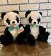 2 Mohair Hermann Panda Teddy Bears