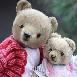 2 x Antique Teddy Bear 1920