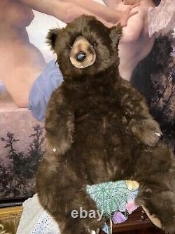 30 Brawn Mohair Teddy Bear made in Brighton England Tony Toys #502