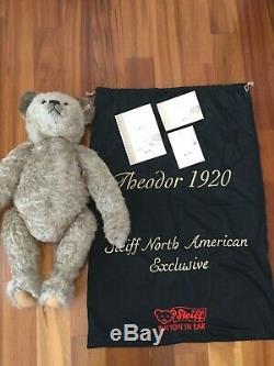 30 Steiff Mohair Teddy Bear Theodor 1920 Reproduction 2005 North American