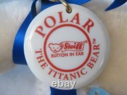 7 Steiff Teddy Bear 1998 Mohair Polar The Titanic Bear 1101/5000 NEW