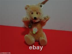 91 Steiff Teddy Baby Button White Tag 408113 #01639 Mohair 16cm 6fully Jointed