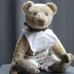 ADORABLE PRE-WAR ANTIQUE TEDDY BEAR 20s EDUCA FAVORITE CHARACTER BEAR 18