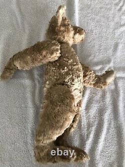 ANTIQUE BLONDE MOHAIR 17TEDDY BEAR Turn/ Century, Humpback, Long Snout, Jointed