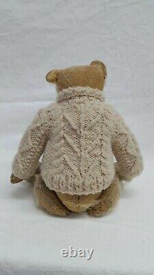 ANTIQUE Very Early 1920s Chad Valley Teddy Bear From English Museum Vintage 12in